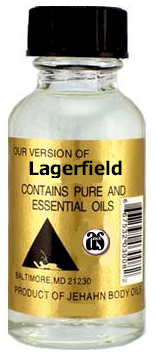 Lagerfield Body Oil Pure and Essential Oils  by Jehahn .05oz bottle