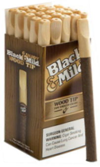 Black & Mild Wine Wood Tip Cigars Uprights 25ct