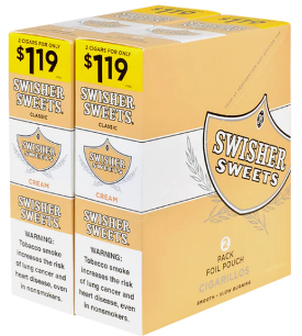 Swisher Sweets Cream Cigarillo 2 for 99 Cigars