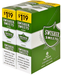 Swisher Sweets Green Sweets Cigarillo 2 for 99� Cigars
