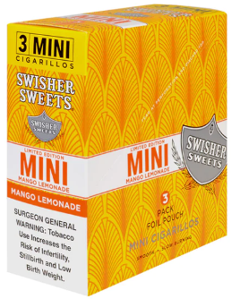 Swisher Mini Cigarillo Mango Lemonade 15/3's (45 cigars)