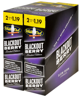 White Owl Cigarillos Blackout Berry Cigars 2 for 99