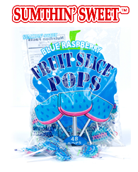 Sumthin Sweet Pops Blue Raspberry 48ct