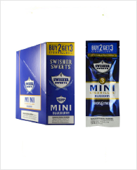 Swisher Mini Cigarillo Blueberry 15/3's (45 cigars)