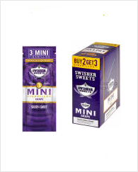Swisher Mini Cigarillo Grape 15/3's (45 cigars)