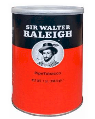 Sir Walter Raleigh pipe tobacco 7oz can