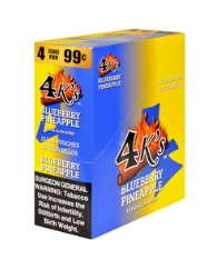 4 Kings Blueberry Pineapple Cigarillos 4 for 99 / 60ct