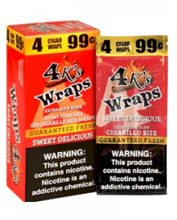 4 Kings Sweet Delicious Cigar Wraps 30/4-120ct