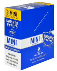 Swisher Mini Cigarillo Blueberry 15/3's (45 cigars)