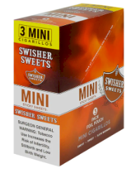 Swisher Mini Cigarillo Sticky Sweets 15/3's (45 cigars)