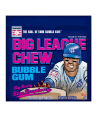 Big League Chew Blue Raspberry Bubble Gum 12ct