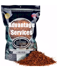 OHM Silver Pipe Tobacco 16oz bag