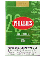 Phillie Menthol Filtered Cigar Carton 10/20's