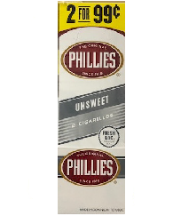 Phillie Cigarillos Unsweet 15/2's