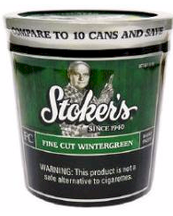 Stoker's Fine Cut Wintergreen Tobacco 12oz Tub