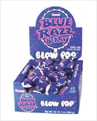 Charms Blue Razzberry Blow Pop 48ct Box