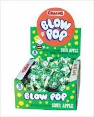 Charms Sour Apple Blow Pop 48ct Box