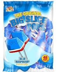 Big Slice Pops Blue Raspberry 48ct