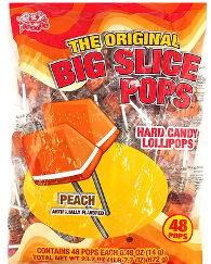 Big Slice Pops Peach 48ct