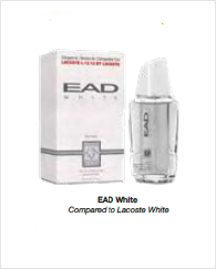 Lacoste White / EAD White Mens Cologne 2.75oz Spray Bottle