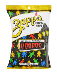 Zapp's Voodoo Original Potato Chips 6-2.625oz bags