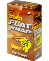Good Times Chocolate Flat Wrap 25/2-50ct
