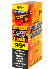 Good Times Peach Flat Wrap 25/2-50ct