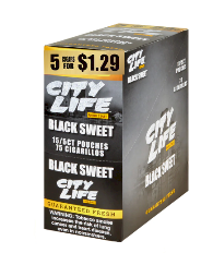 GT City Life Black Sweet Cigarillos 15/5 (75 cigars)