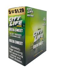 GT City Life Green Sweet Cigarillos 15/5 (75 cigars)