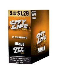 GT City Life Mango Cigarillos 15/5 (75 cigars)