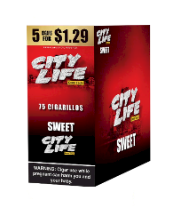 GT City Life Sweet Cigarillos 15/5 (75 cigars)