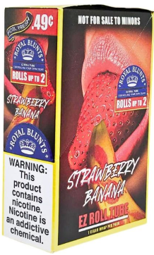 Royal Blunts Strawberry Banana EZ Roll Tube 25ct