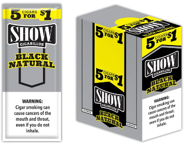 Show Cigarillos Black Natural 75 cigars