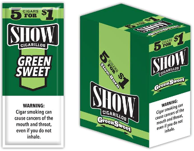 Show Green Sweets Cigarillos 75 cigars