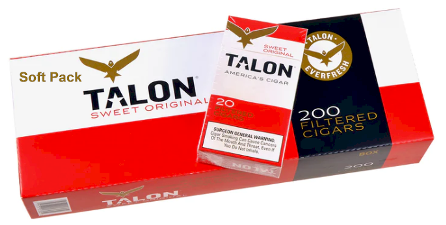 Talon Sweet Filtered Cigar Carton 10/20's