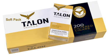 Talon Vanilla Filtered Cigar Carton 10/20's