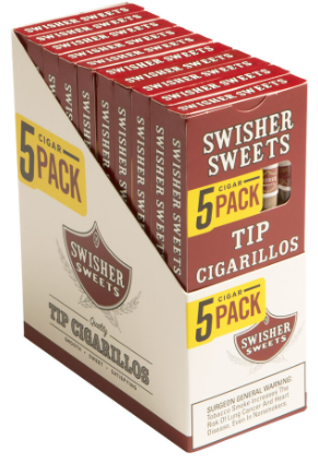 Swisher Tip Cigarillo 10/5 (50 cigars)