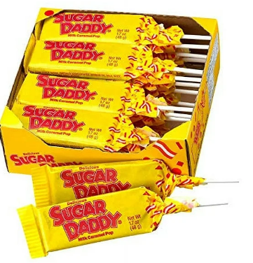 Sugar Daddy Caramel Candy 24ct