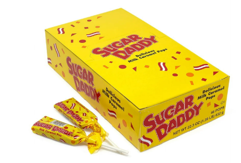 Sugar Daddy Caramel Candy 48ct
