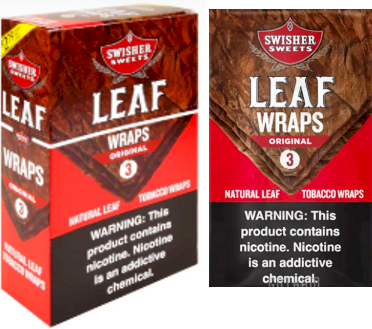 Swisher Sweets Original Leaf Wraps pack 5/8's 40 cigars