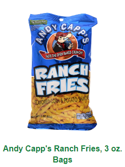  Andy Capp's Hot Fries, 3 Oz, 7 Pack