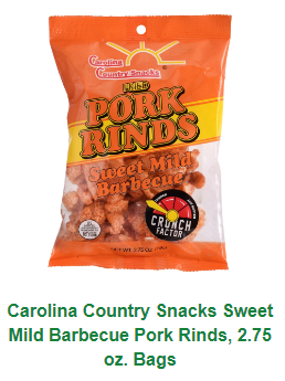 Carolina Country Salt & Vinegar Pork Skins 2.5oz bags