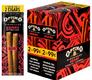 Optimo Berry Cigarillos 15/2's - 60 cigars