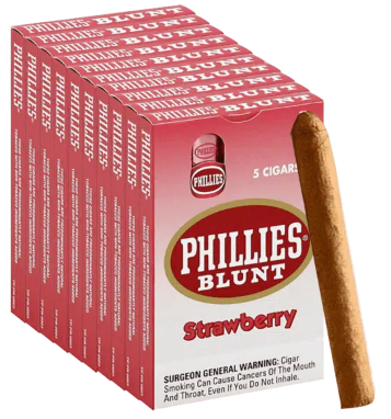Phillie Blunt Strawberry Cigars pack 10/5's - 50 cigars
