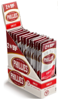 Phillie Sweet Pouch Cigarillo Cigars 15/2's - 60 cigars