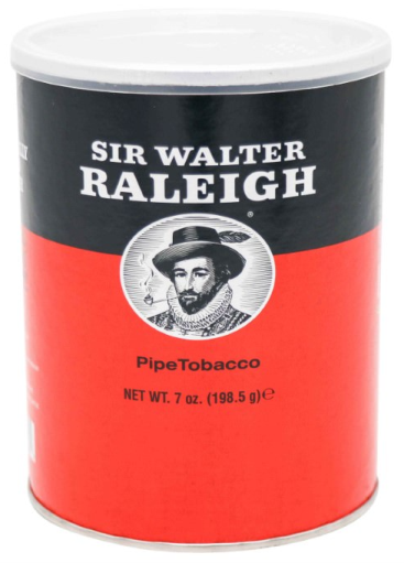 Sir Walter Raleigh pipe tobacco 7oz can