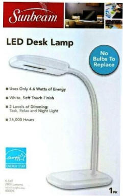 Sunbeam Flexable LED Desk Lamp