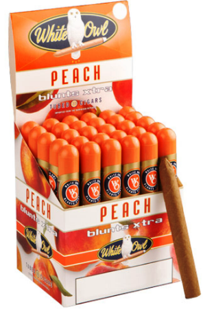 White Owl Peach Xtra Blunt Cigars 30ct
