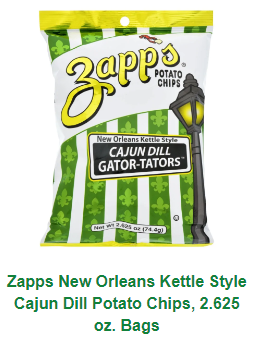 Zapp's Voodoo Cajun Dill Potato Chips 2.65oz