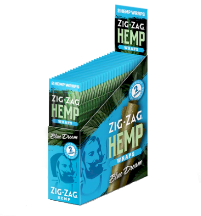 Zig Zag Blue Dream Hemp Cigar Wraps 15/4's - 50 wraps